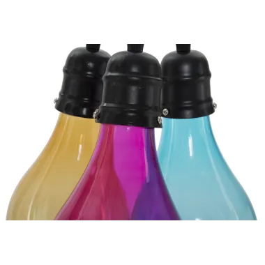 LAMPADARIO OKLAHOMA 3 ŚWIATŁA 25X135 cm (SZKŁO Ø 3,5)